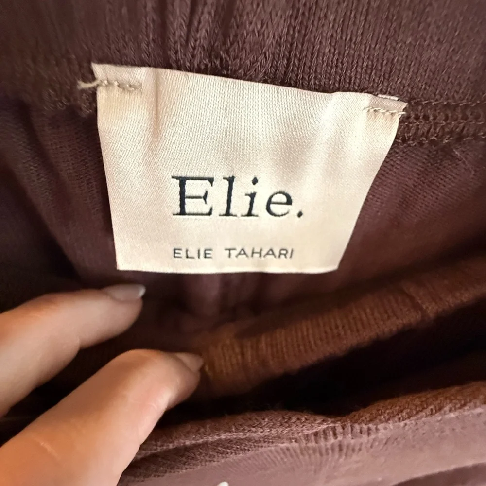 Elie Tahari Brown Ribbed Pajama Set - Picture 9 of 12